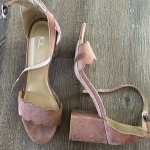 Pink Block Heels